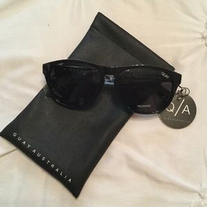 QUAY Australia Black Polarized Sunglasses